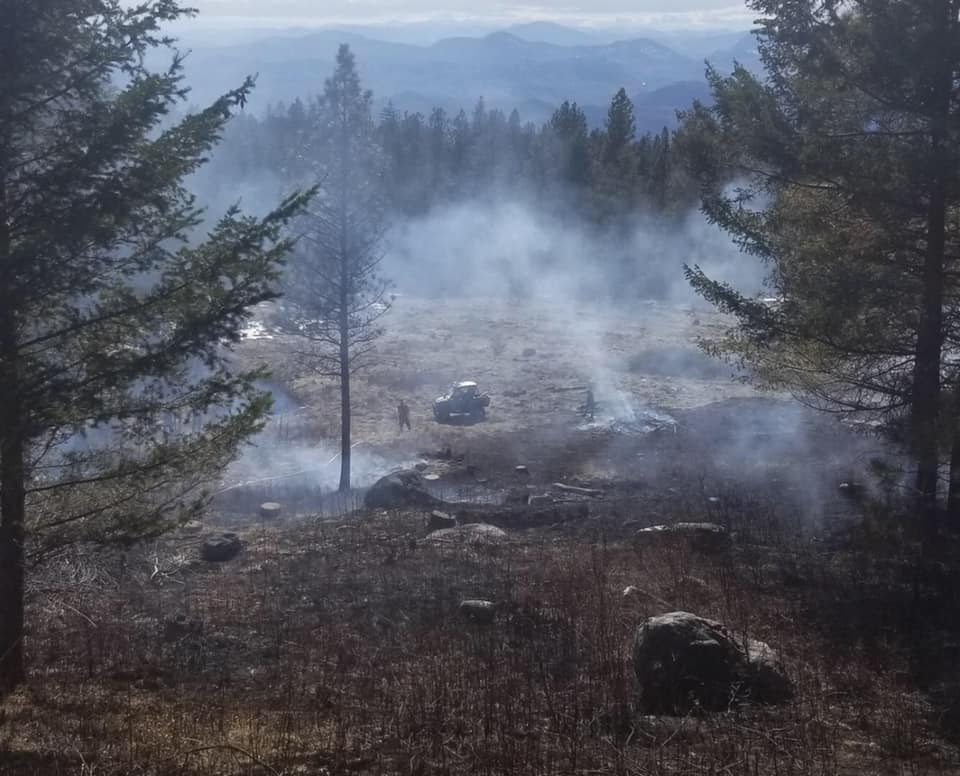 Open burns near Osoyoos, B.C. escaped on Saturday and spread out of control. 