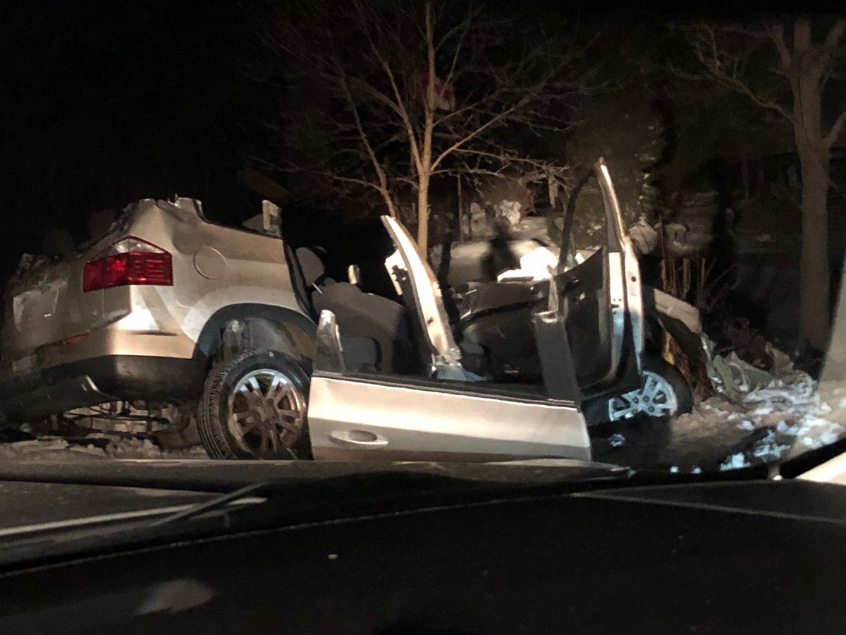 OPP say the driver an SUV was airlifted to a trauma centre following a head-on crash with a transport truck near Arthur on Wednesday.