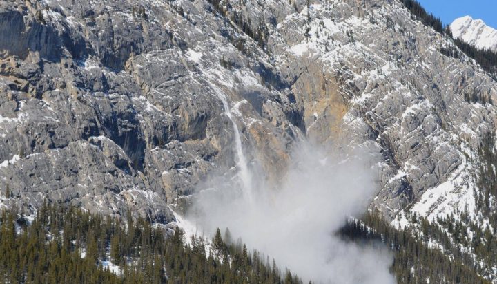 A file image of an avalanche. A Calgary man died after being swept up in one in Banff National Park on March 16, 2019.