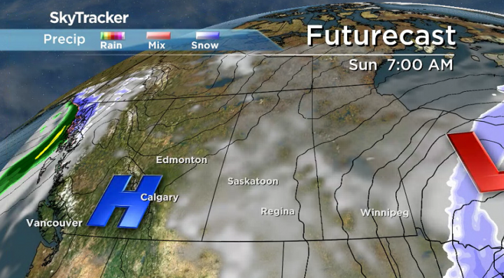 Between systems is likely to linger some cloud cover on Sunday.