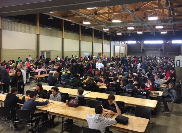 Over 900 students from Grades 3 to 8 played in the Hamilton Wentworth District School Board's annual checkers tournament on Tuesday, unofficially breaking a world record.