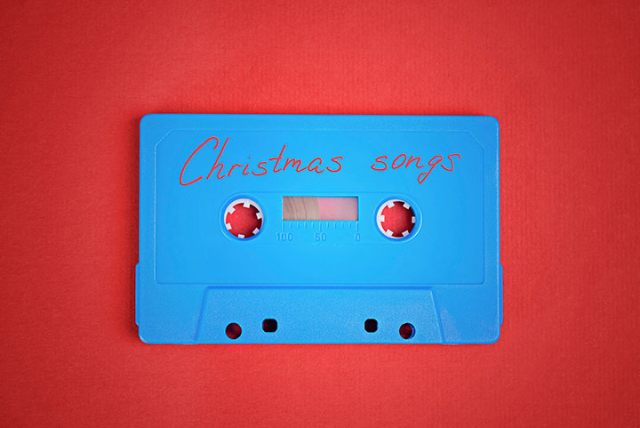 A mixed tape of Christmas songs pictured in this undated file photo.