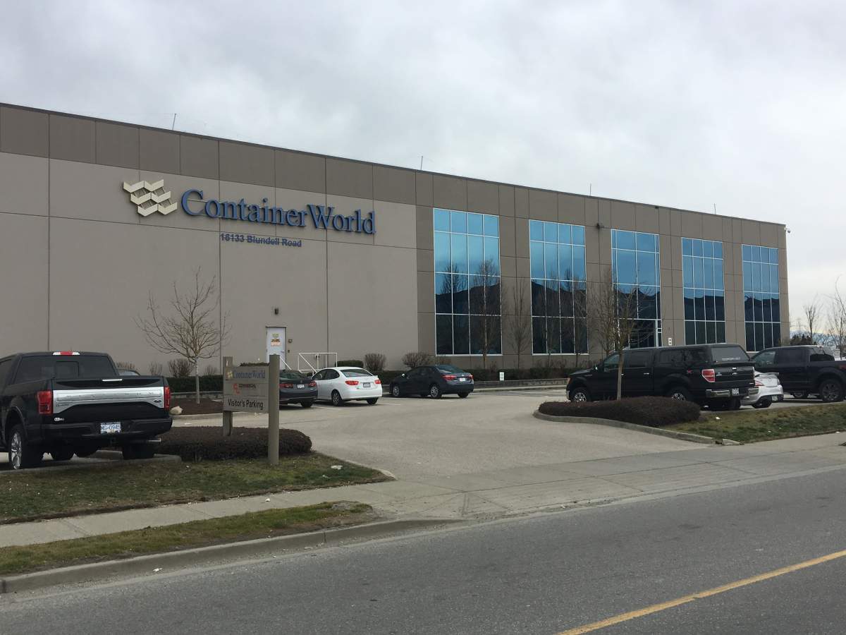 Container World&#8217;s Richmond warehouse.