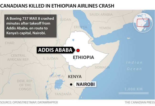 Ethiopian Airlines crash kills all 157 on board, including 18 Canadians - image
