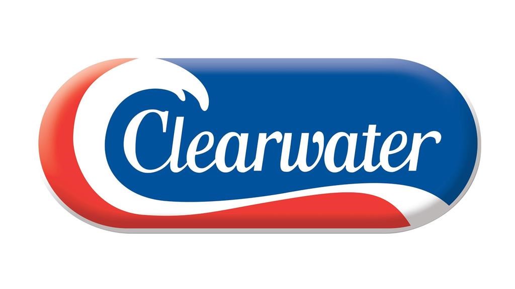 The corporate logo of Clearwater Seafoods is shown in this undated handout photo.