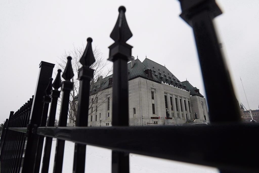The Supreme Court of Canada is shown in Ottawa on January 19, 2018.