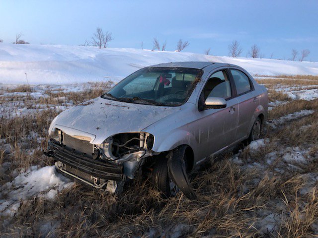 A photo from the scene of the crash.