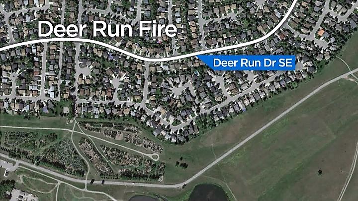 A fire broke out in the 2000-block of Deer Side Drive S.E. on Monday, March 11, 2019. 