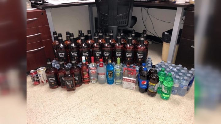 Twenty-five bottles of bootleg alcohol with a street value of over $3,000 were seized by police on March 5, 2019, near Deschambault Lake, Sask.