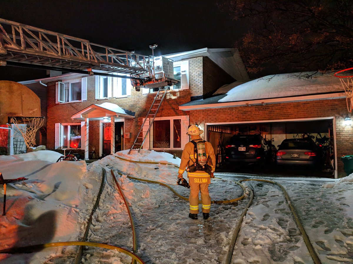 Ottawa fire officials say a fire on Sunday damaged a home in the city's west end.