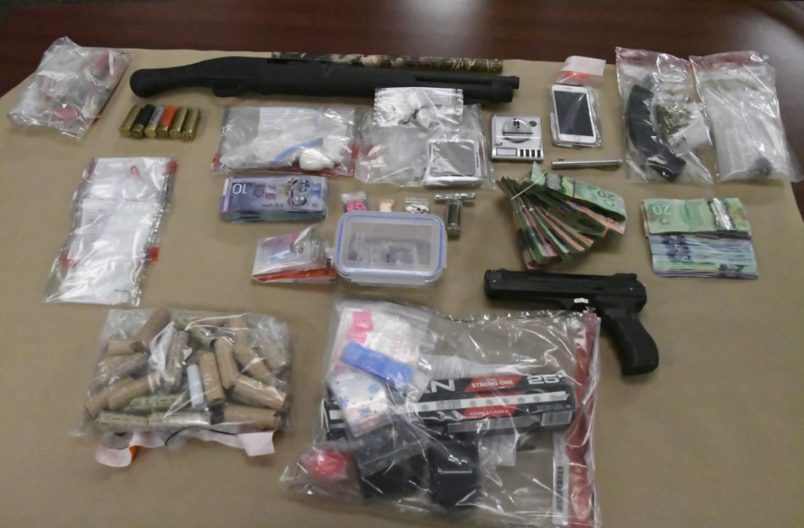 London police say they seized more than $50,000 in drugs from a hotel room in the city's south end.