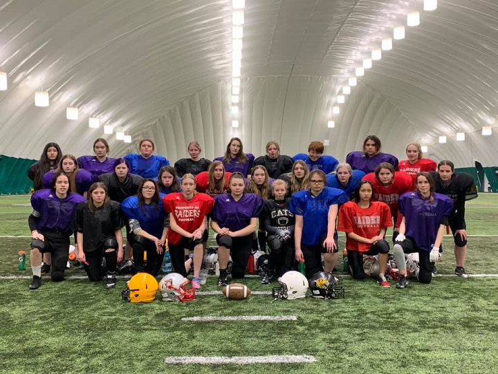 Capital District Minor Football Association's inaugural girls midget tackle football mini-camp.