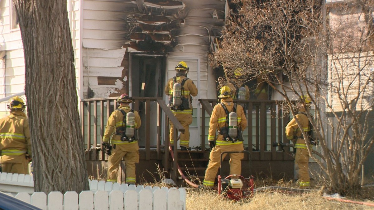 Fire causes severe damage to home on Cameron Street Regina