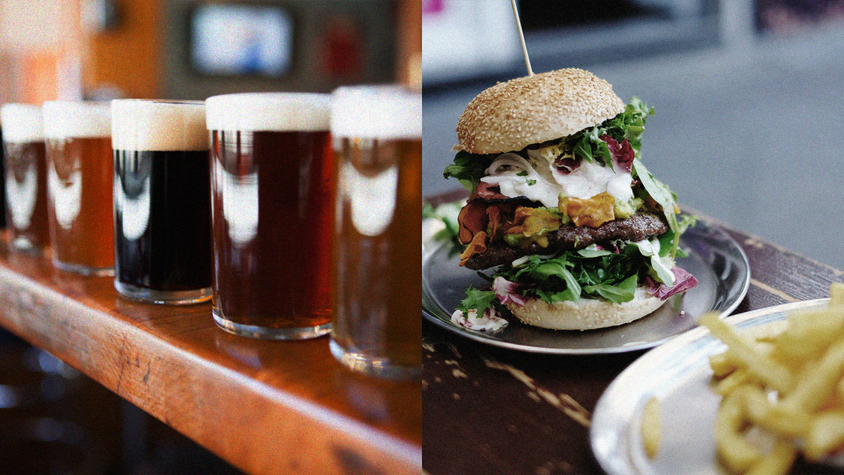 Nothing hits the spot quite like a hoppy IPA and burger.