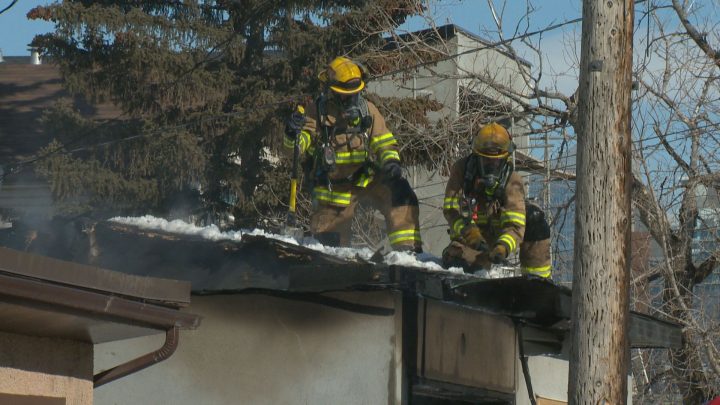 Crews were called to a fire in southwest Calgary on Wednesday. 