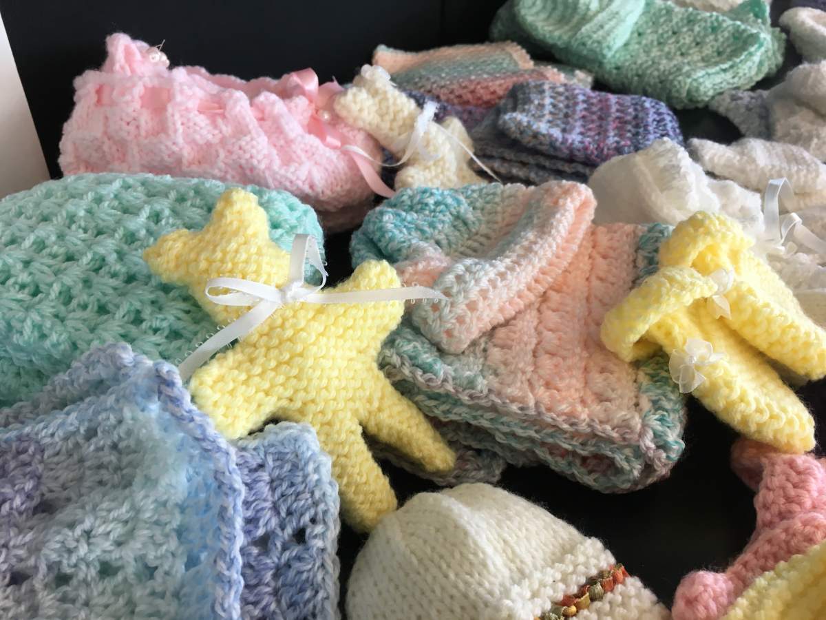 Gardens of Grace has a Babyloss Crafting group that makes outfits for infants who are too small for commercial clothing.