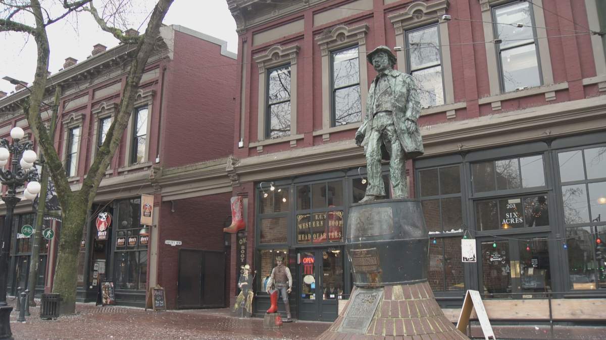 The statue of Gassy Jack in Gastown.