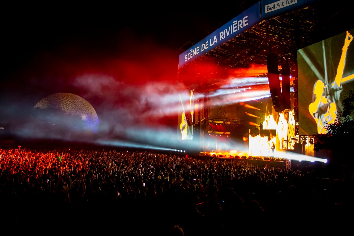 General atmosphere at the Osheaga Music and Art Festival at Parc Jean-Drapeau on Aug. 3, 2018 in Montreal.