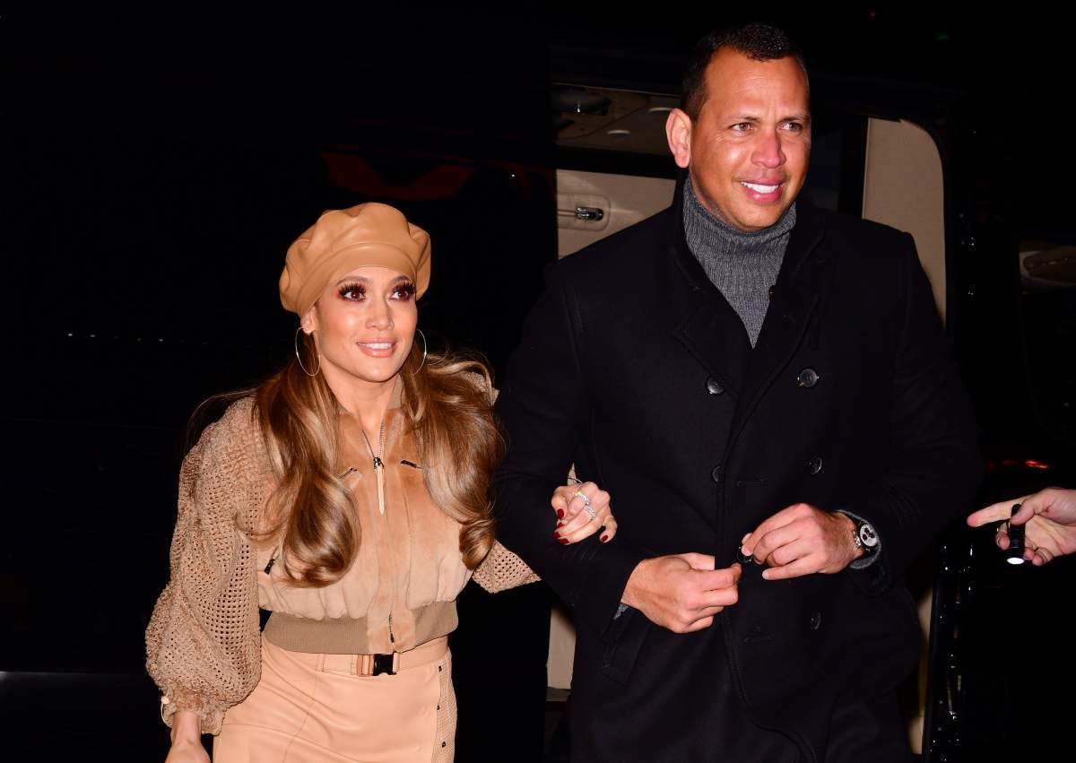 Jennifer Lopez and Alex Rodriguez arrive at AMC Bay Plaza Cinema 13 in the Bronx on Dec. 11, 2018, in New York City. (Photo by James Devaney/GC Images)