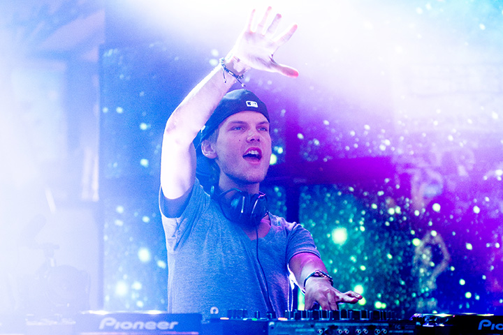Avicii performs at the MLB Fan Cave on Oct. 1, 2013 in New York City. 