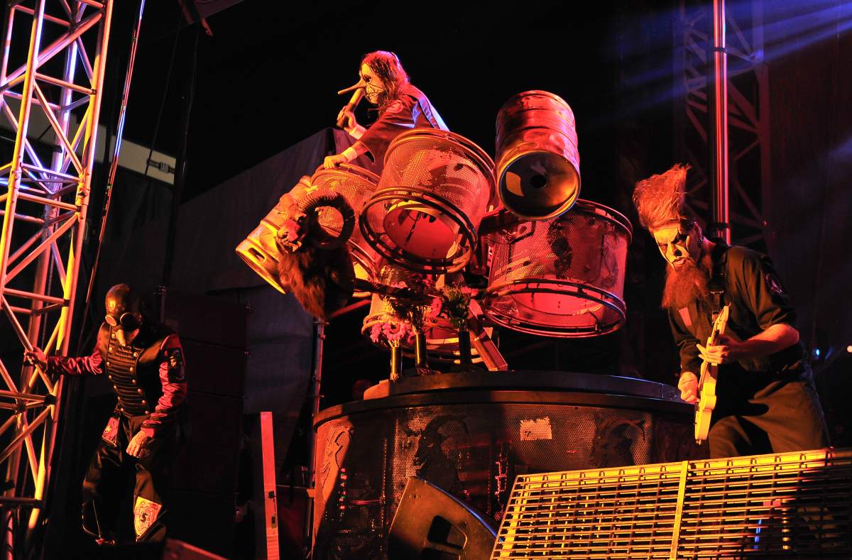 Jim Root of Slipknot performs at the 2015 Monster Energy Aftershock Festival at Gibson Ranch County Park on Oct 24, 2015, in Sacramento, Calif.