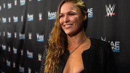 Ronda Rousey appears on the red carpet of the WWE Mae Young Classic on Sept. 12, 2017 in Las Vegas, Nevada.