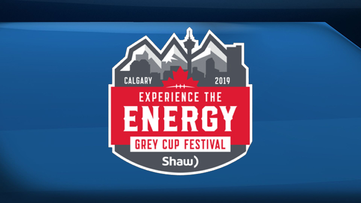 The logo for the 2019 Grey Cup Festival in Calgary.
