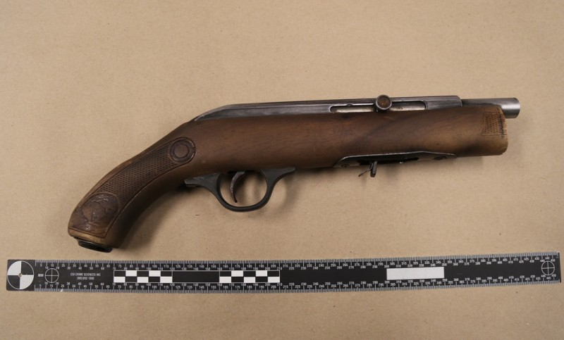 One of four guns seized in March by the Hamilton Police Service's Make Safe task force.