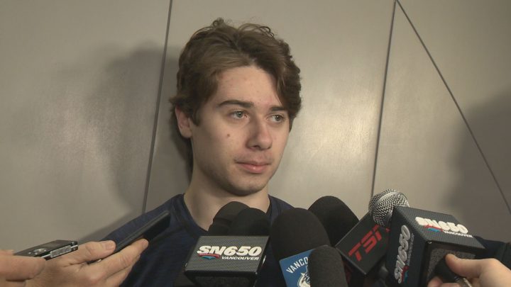 Quinn Hughes of the Vancouver Canucks.