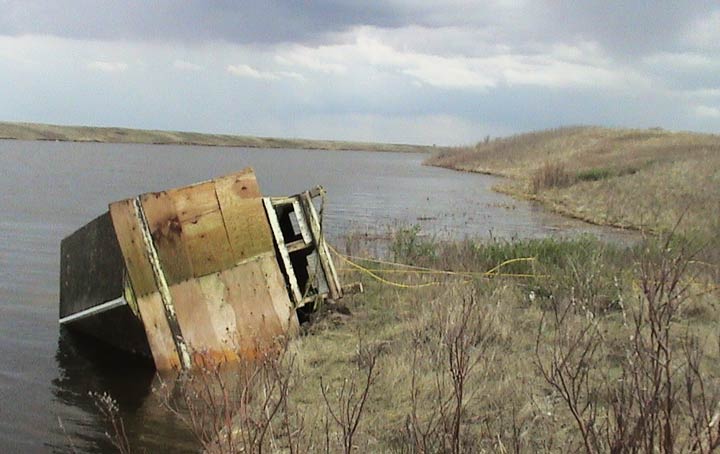 The Ministry of Environment says ice fishing shelters are abandoned every year, which can later pose a danger to people enjoying Saskatchewan lakes.