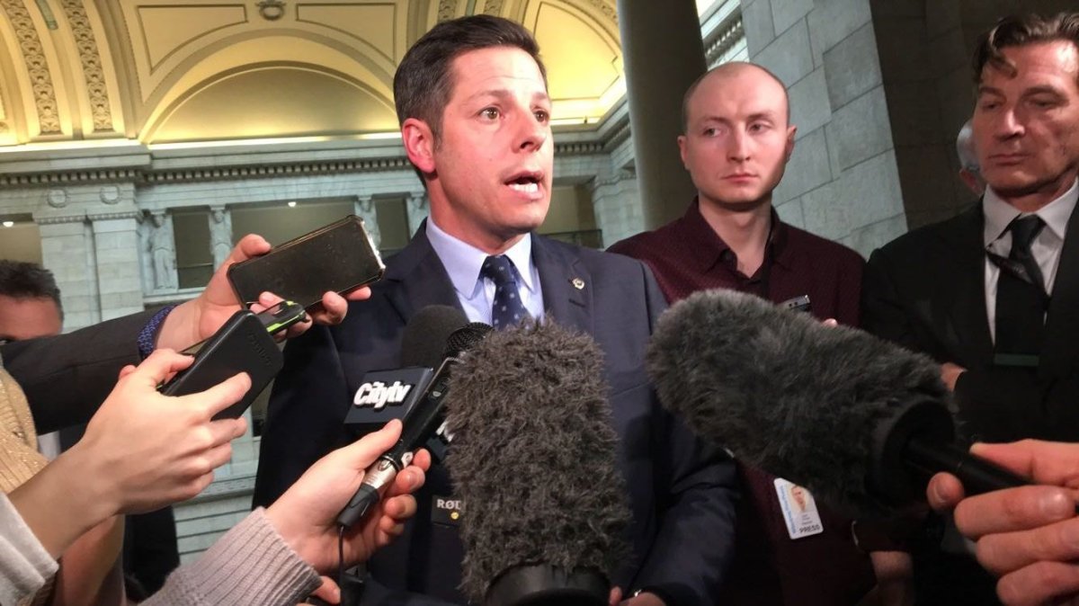 Mayor Brian Bowman after the province released its budget Mar. 7, telling reporters there was still a $40 million hole in roads funding.