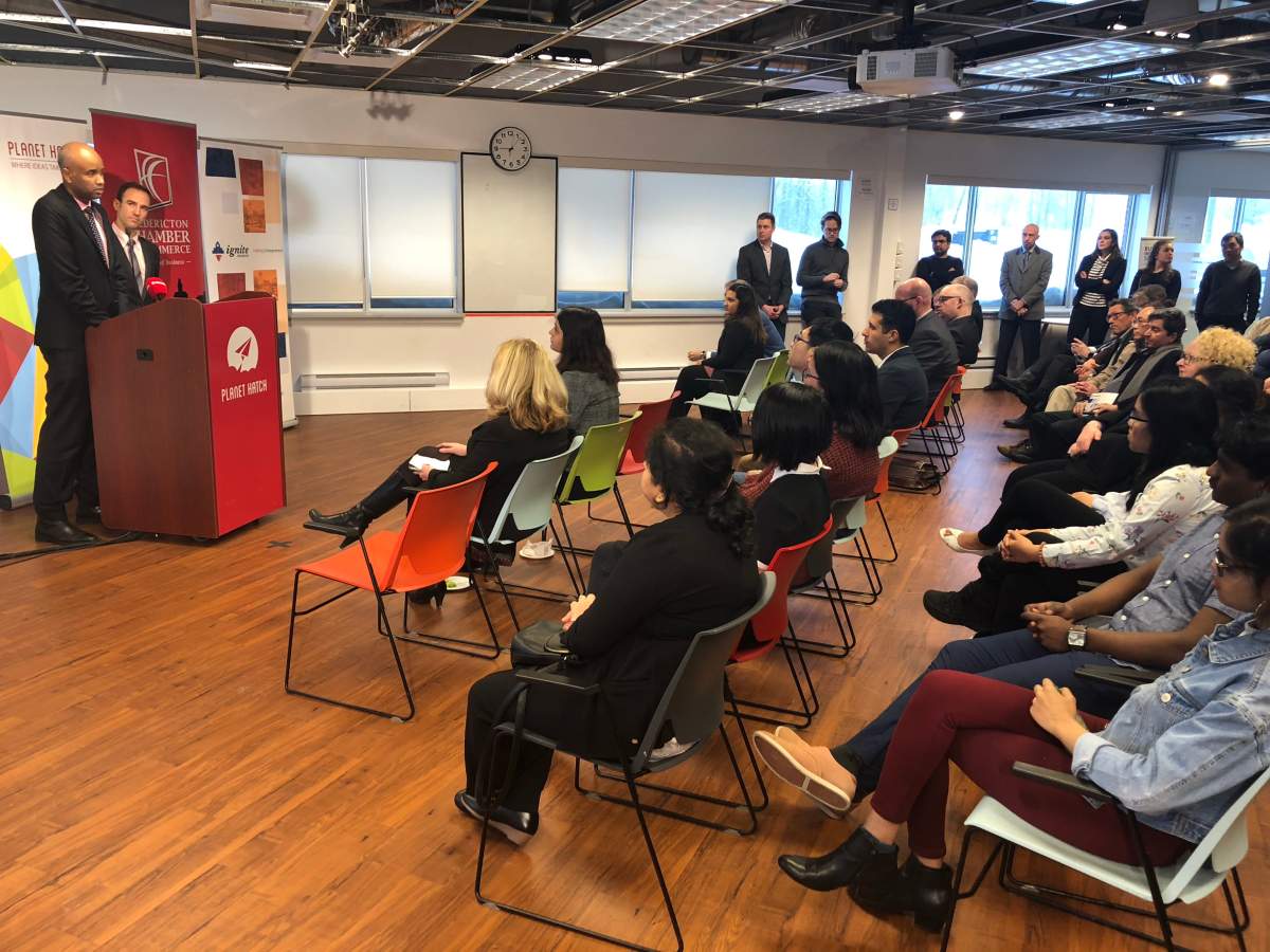 Federal Immigration Minister Ahmed Hussen at Planet Hatch.