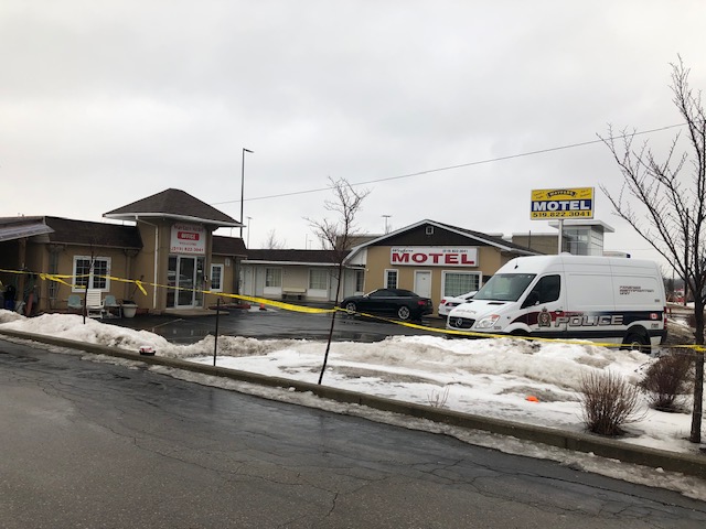 Guelph police say a death at a Woodlawn Road motel on Sunday is not considered suspicious.