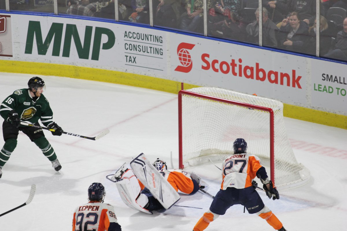 London, Ont. - The London Knights found a way through a 54-save performance from Emmanuel Vella of the Flint Firebirds to win their fourth game in a row, 3-2 in overtime on Friday, March 8, 2019 at Budweiser Gardens.