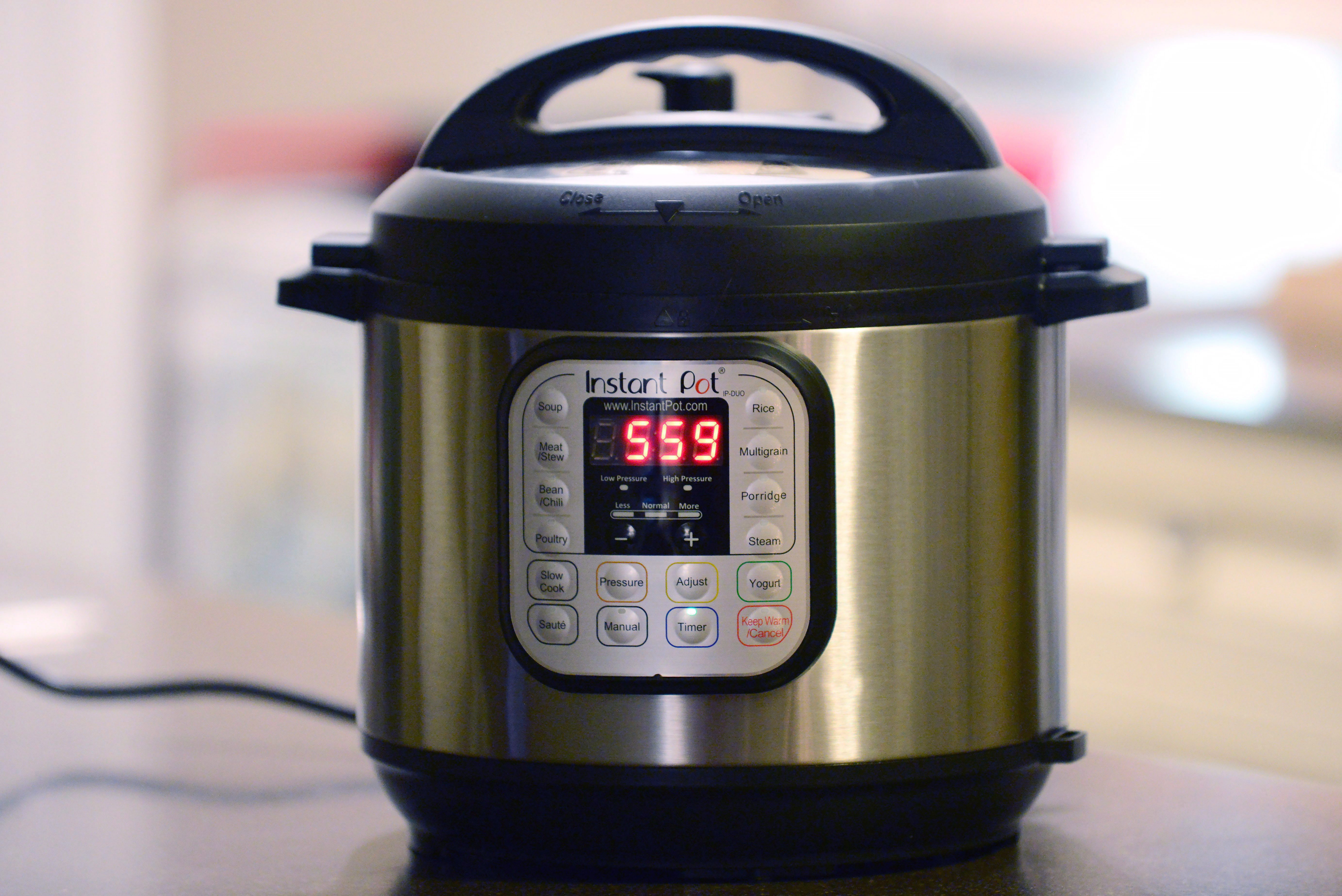An Instant Pot programmable pressure cooker is shown in Toronto on Thursday, Nov. 30, 2017. 