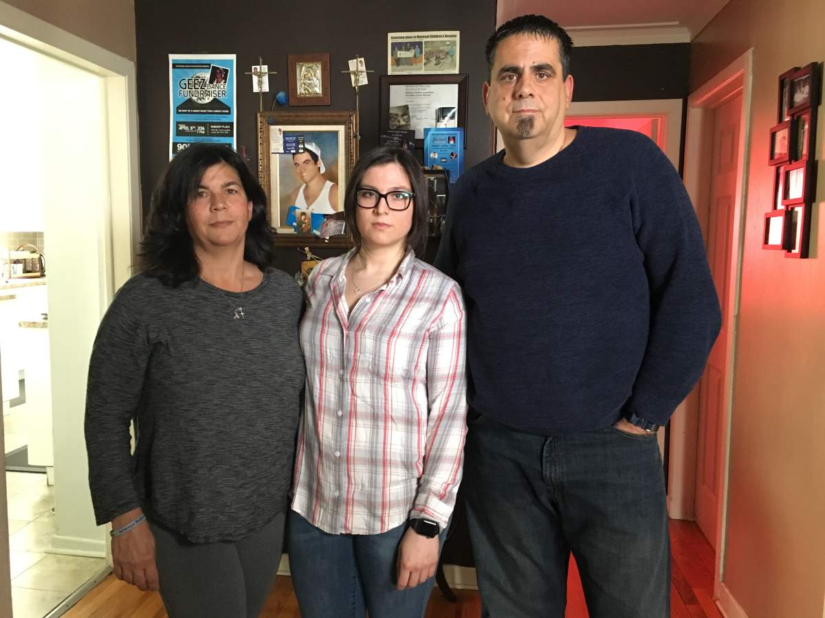 Irene Vaggalis and her parents