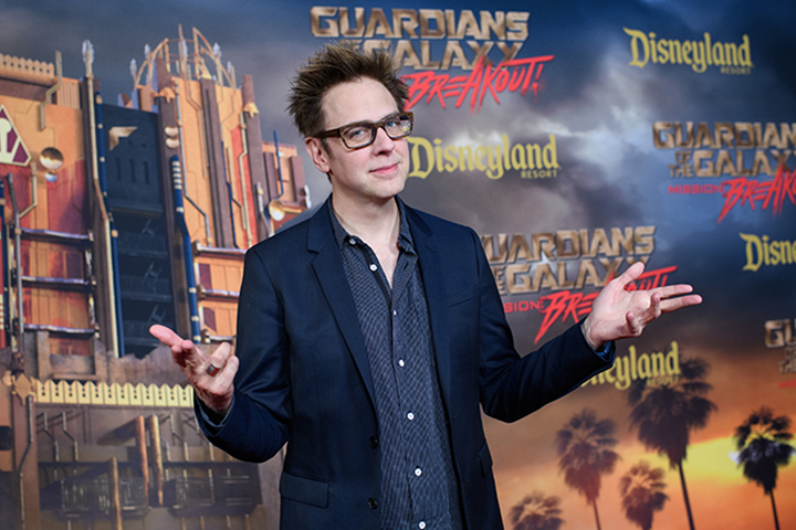 James Gunn attends the grand opening of 'Guardians of The Galaxy — Mission: Breakout!' attraction on May 25, 2017 at Disney's California Adventure at Disneyland, in Anaheim, Calif. 