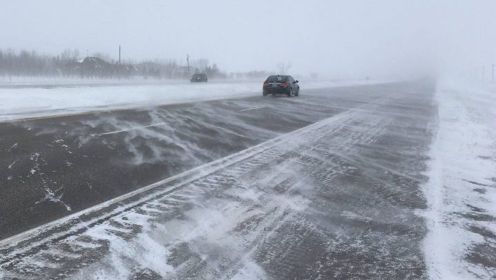 The Trans-Canada Highway east of Calgary was closed in both directions on Saturday, while police said travel was restricted on the highway west of the city.