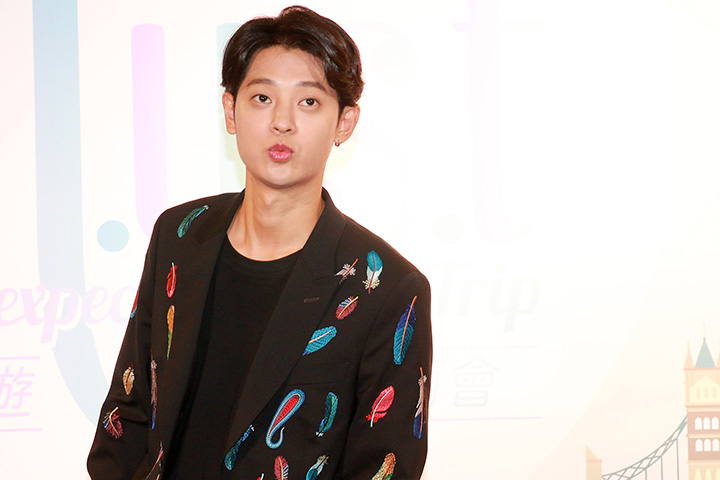 South Korean singer-songwriter Jung Joon Young attends a press conference of the tvN travel program on Oct. 10, 2017, in Hong Kong, China.  