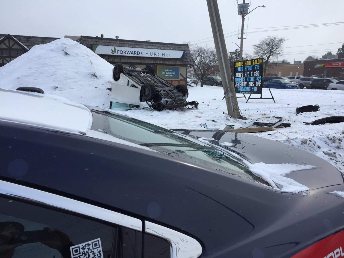 Police asked drivers to avoid the area on Tuesday while the collision was cleaned up.