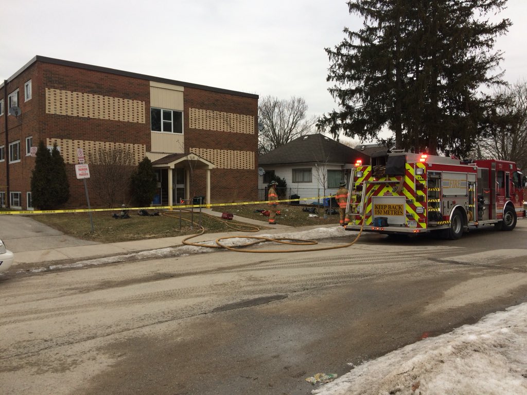 A woman has died after a blaze at a low-rise apartment building in south London on March 13.