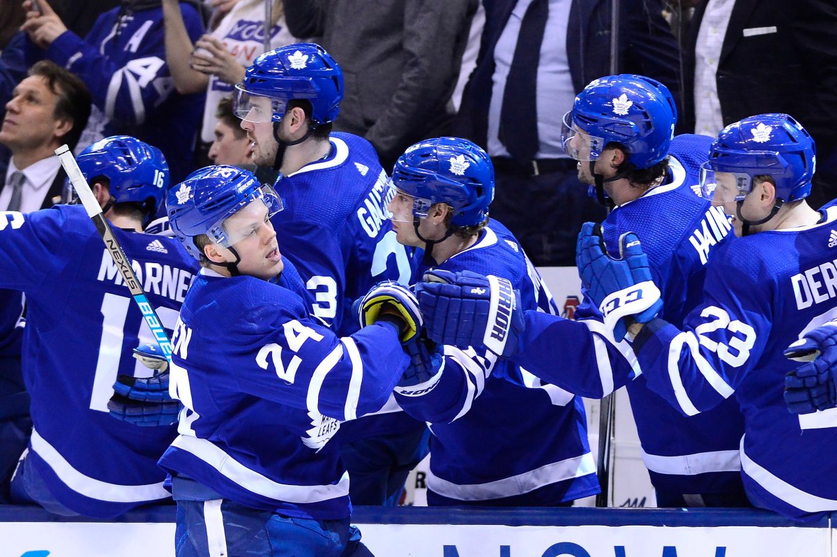 Toronto Maple Leafs right winger Kasperi Kapanen (24) has scored 19 goals this season but just one in his last 10 games.