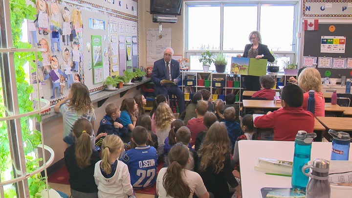 Saskatchewan Agriculture Minister David Marit kicked off Agriculture Literacy Month with a classroom visit at Jack MacKenzie School in Regina on Monday morning.