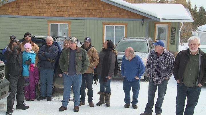 About 30 Lumby residents gathered on Saturday near the proposed medical cannabis factory off of Asher Road. They say the plant is going to ruin their livelihood.