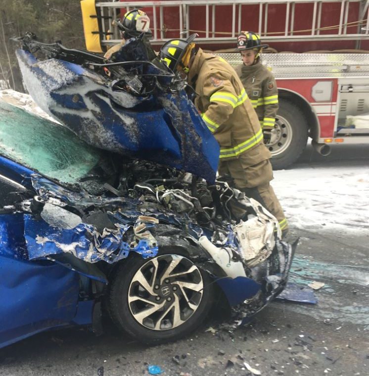 Four people from Nova Scotia were injured in a crash in Maine on Friday, March 22, 2019. 