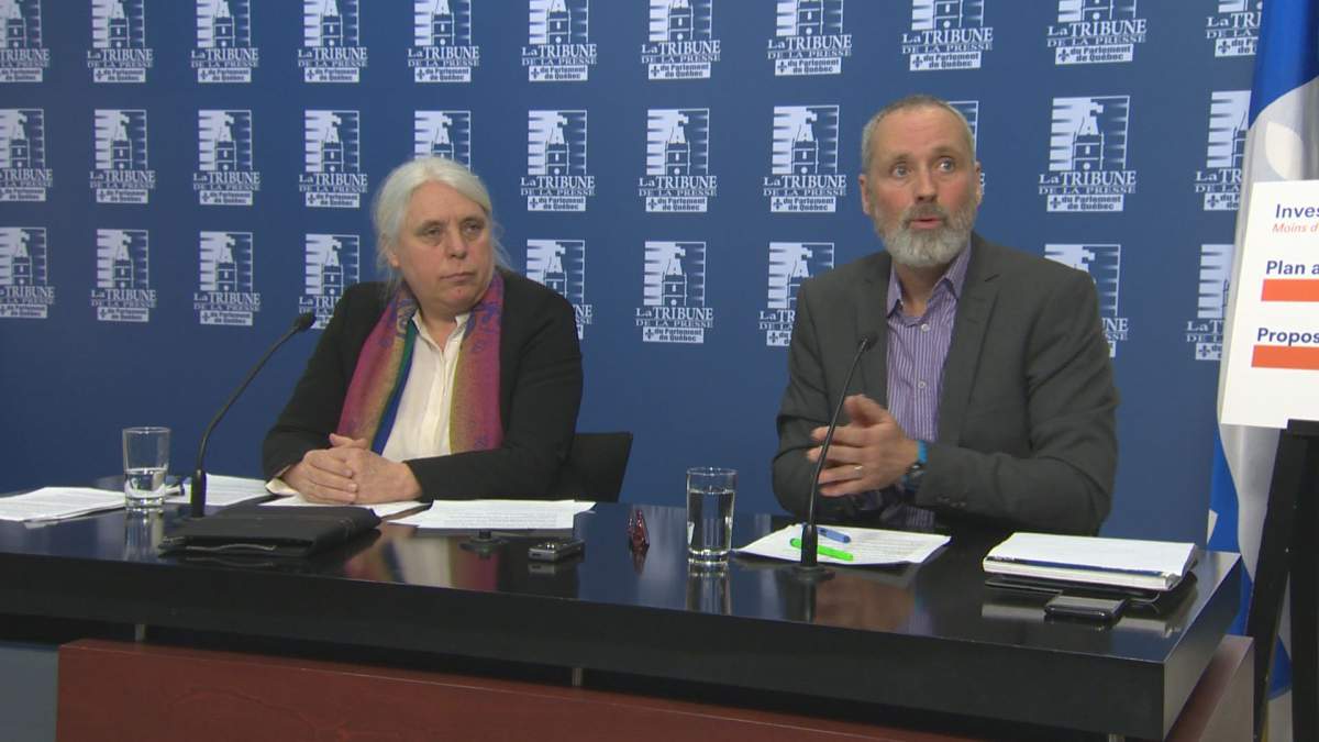 Quebec Solidaire, Quebec's second opposition party wants the government to double the environment ministry's budget and cut public transportation fares in half. Thursday, Mar. 14, 2019. 