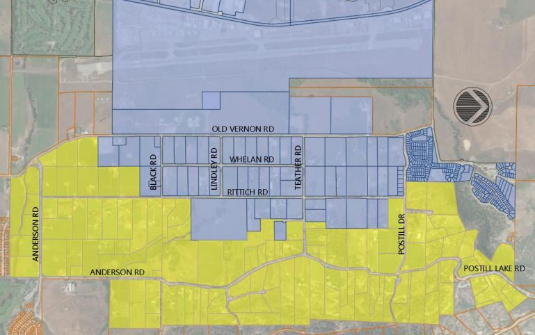 The affected area only includes properties listed above and shown in yellow on the map.