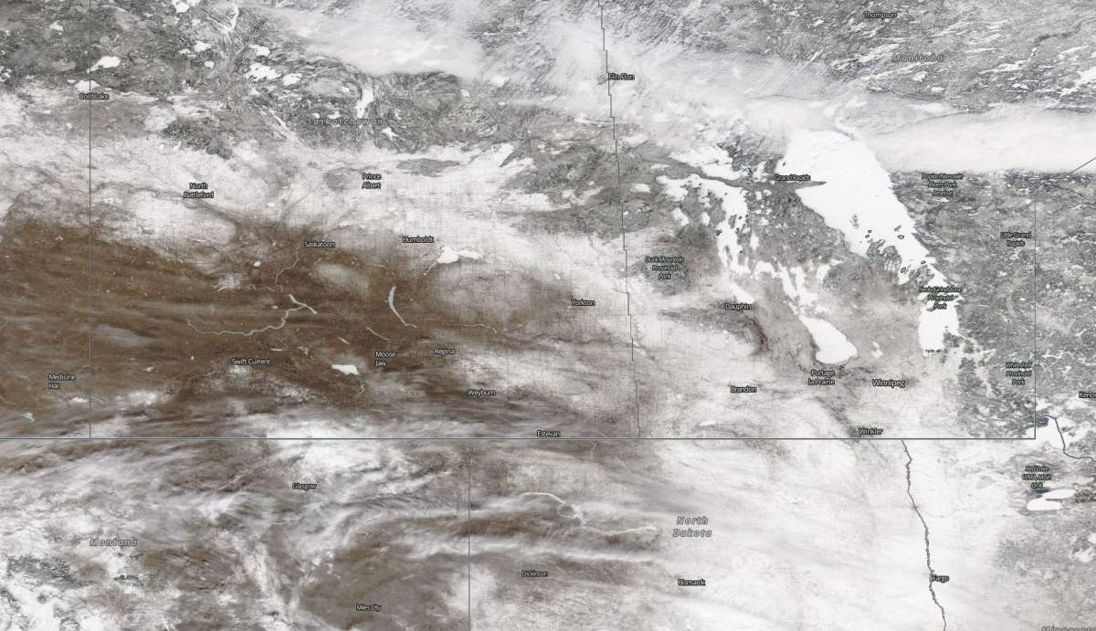 NASA satellite imagery from March 23, 2019.