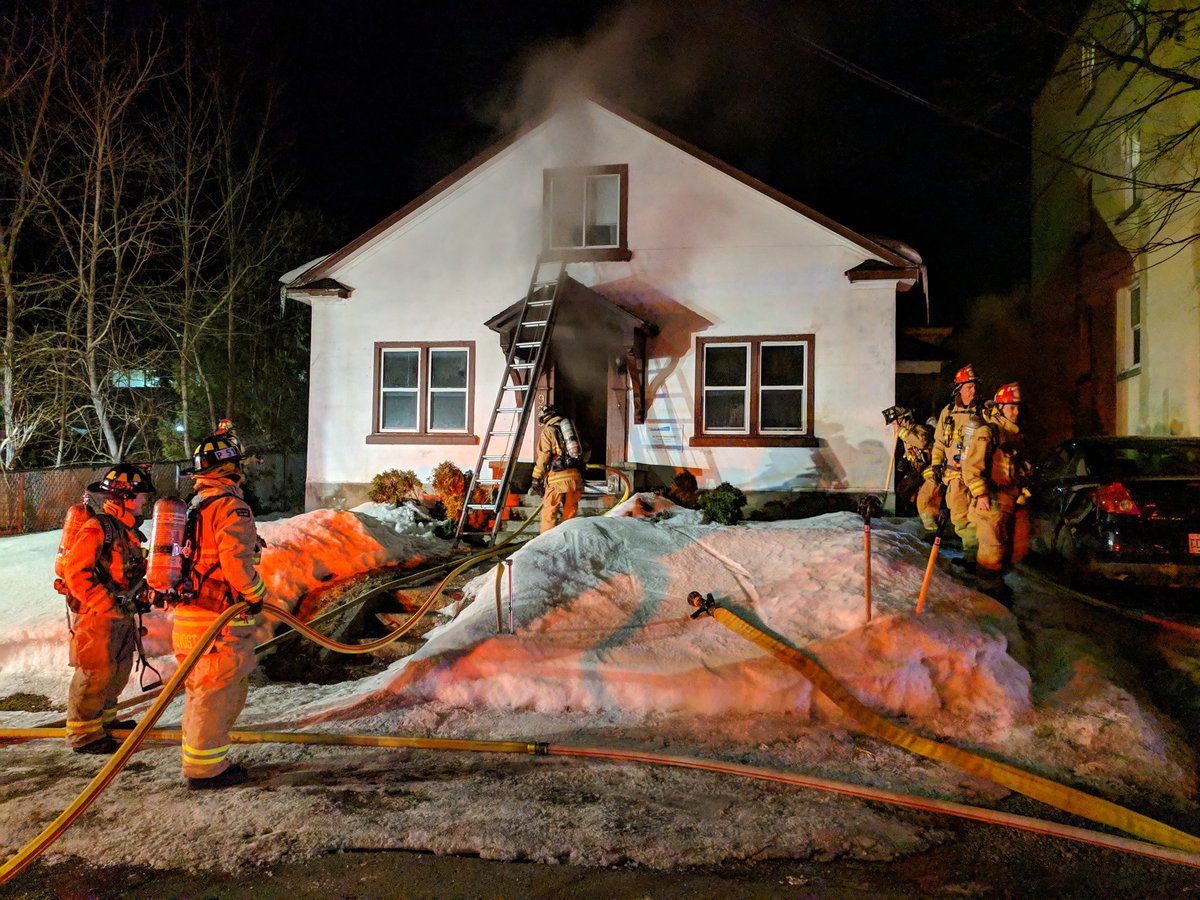 Ottawa fire crews battled a blaze at 925 Marguerite Ave. in the Vanier area late on Monday night.