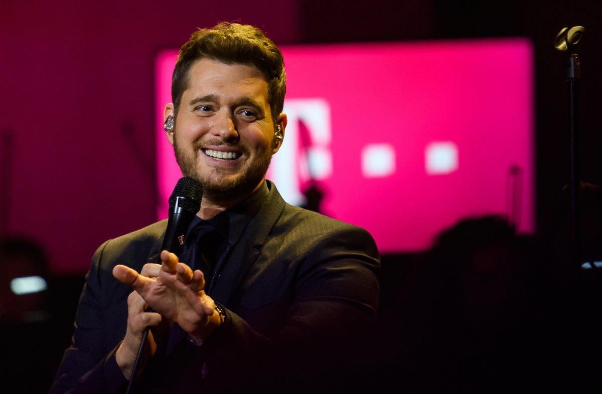 Michael Buble performs during the Telekom Street Gigs at Wappenhalle on December 4, 2018 in Munich, Germany. 